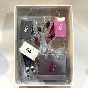 Hallmark Keepsake Barbie Step Out in Style Ornament Set NIB Shopping Bag & Shoes